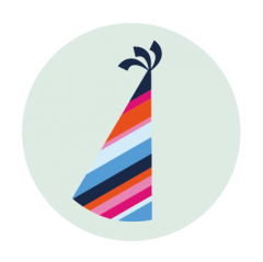 sluitzegel feesthoedje