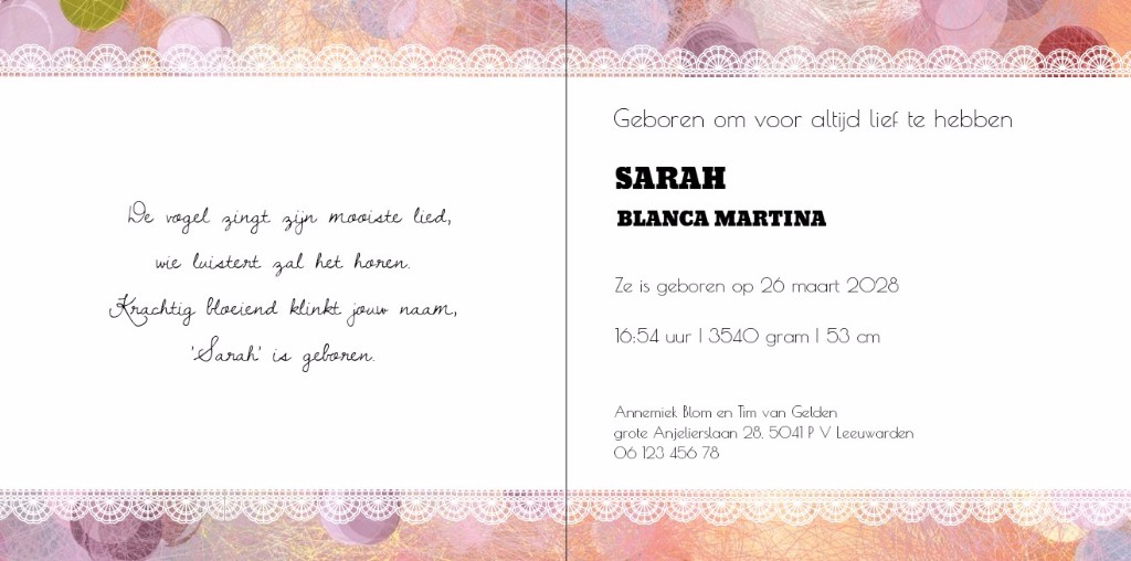 Gevouwen kaart "Kinderwagen op hout" Gevouwen kaart "Kinderwagen op hout"