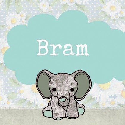 Gevouwen kaart "Olifantje in de wolken"