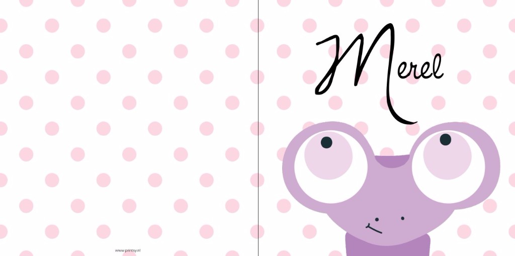 Gevouwen kaart "Kikker" Gevouwen kaart "Kikker"