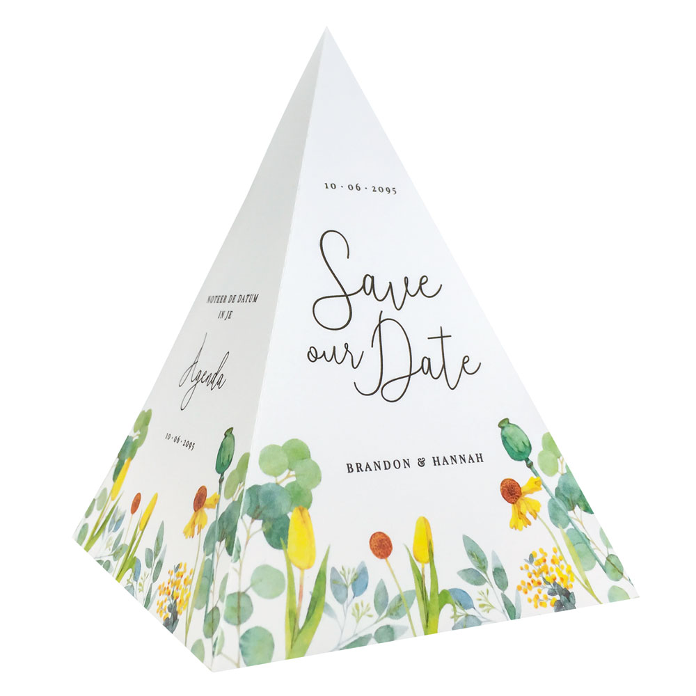 Save the date kaart "Bloemen" Save the date kaart "Bloemen"