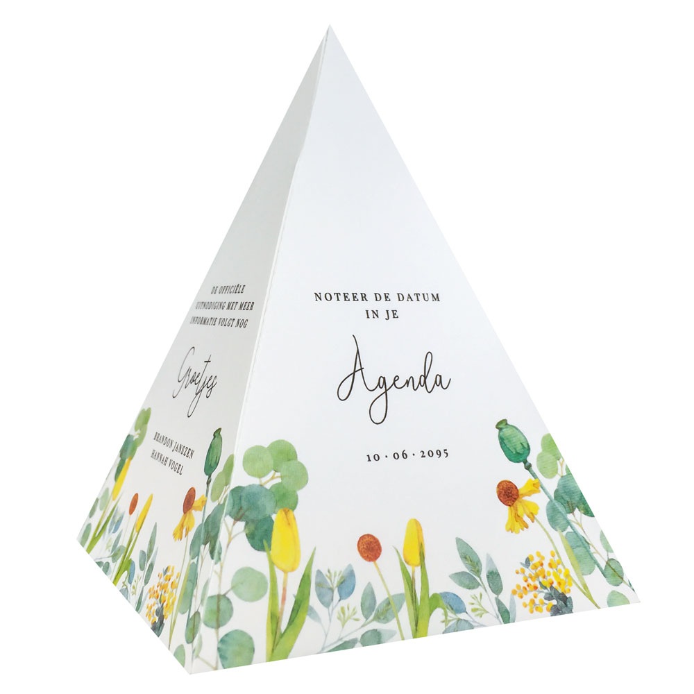 Save the date kaart "Bloemen" Save the date kaart "Bloemen"