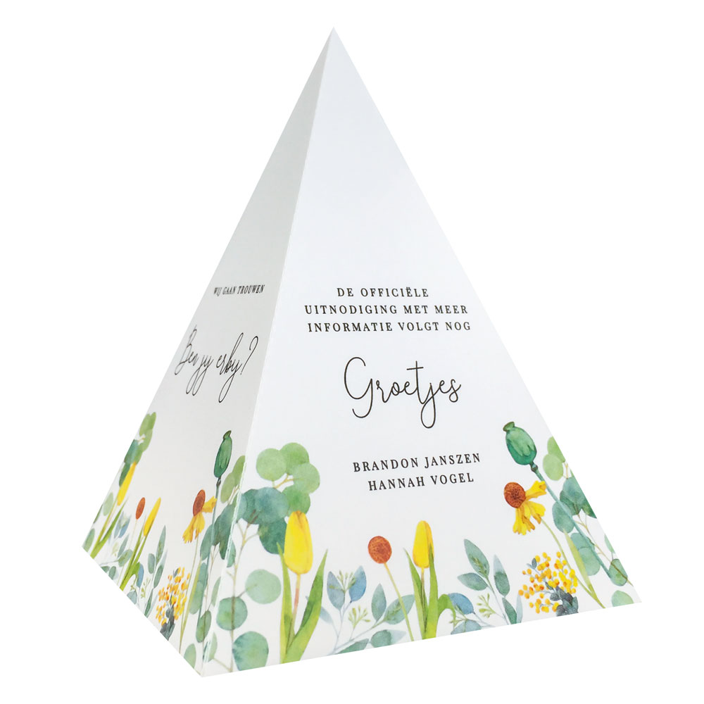 Save the date kaart "Bloemen" Save the date kaart "Bloemen"