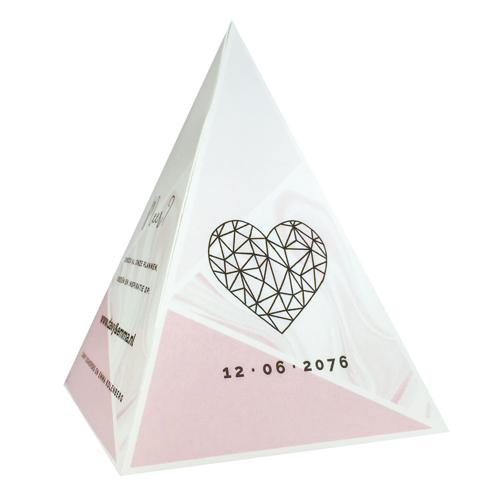 Save the date kaart "Geometrie" Save the date kaart "Geometrie"
