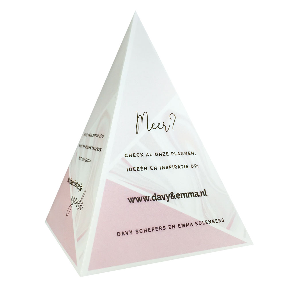 Save the date kaart "Geometrie" Save the date kaart "Geometrie"