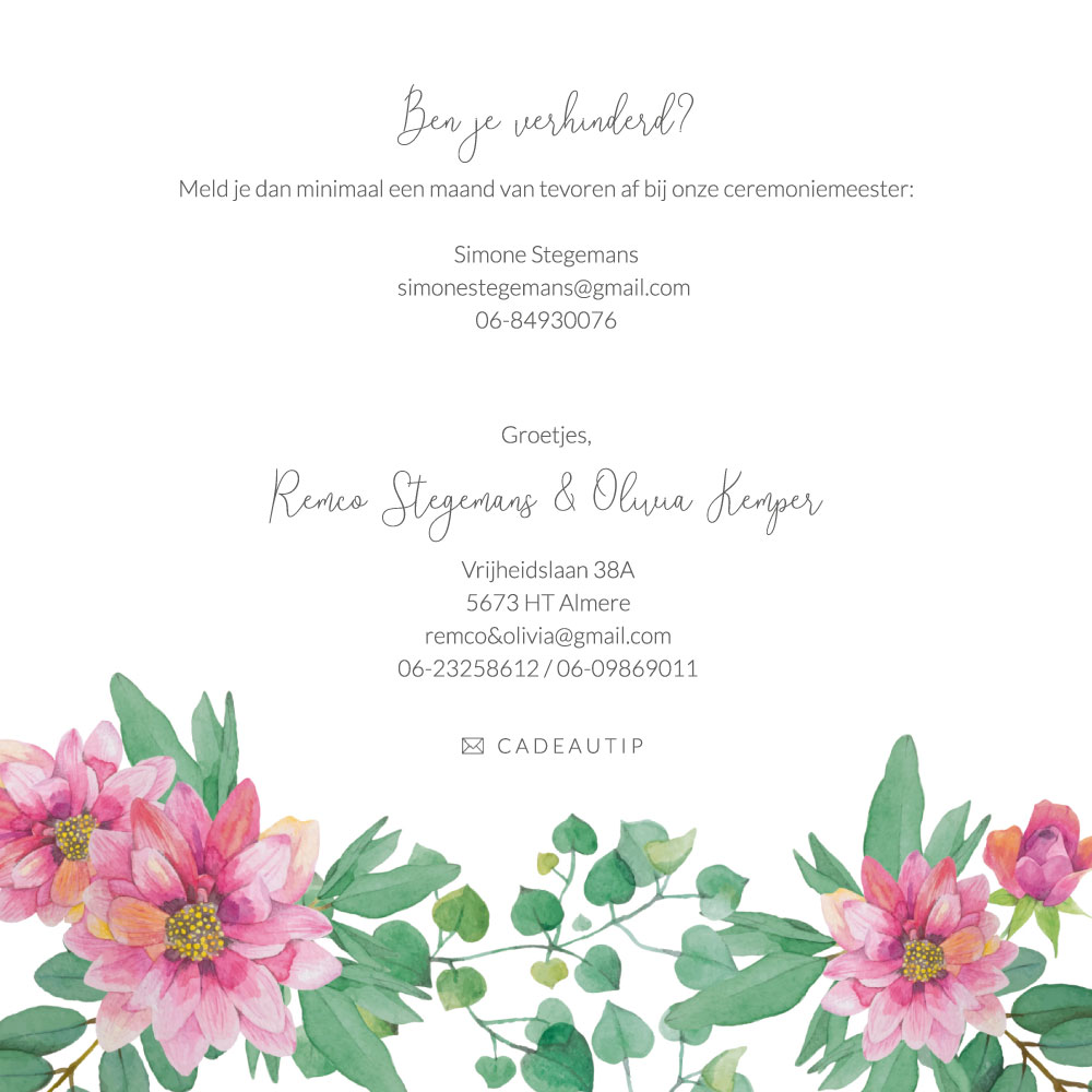 Doordraaier met bloemen Doordraaier met bloemen