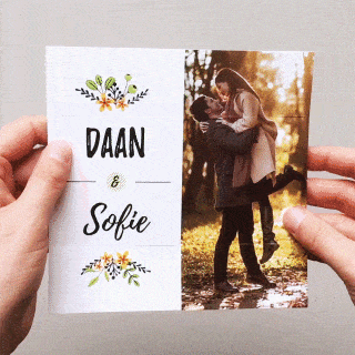 Doordraaier met foto en bloemen Doordraaier met foto en bloemen