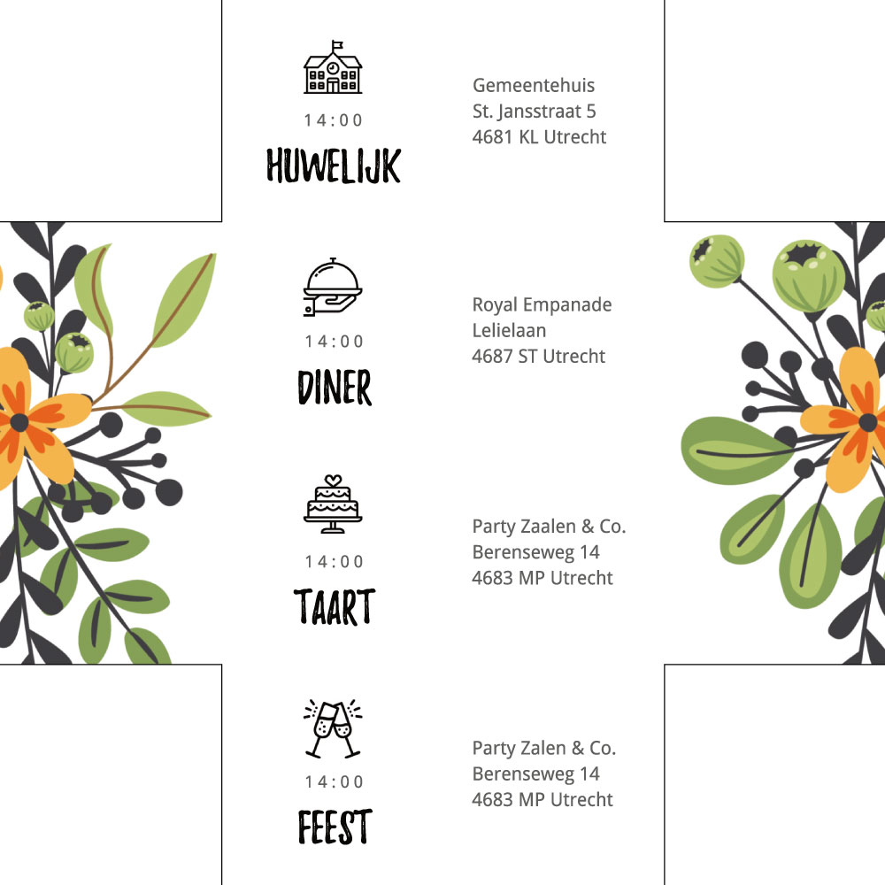 Doordraaier met foto en bloemen Doordraaier met foto en bloemen