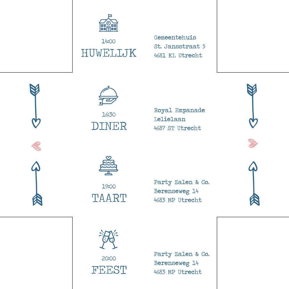 Doordraaier hartjes en pijltjes. Doordraaier hartjes en pijltjes.