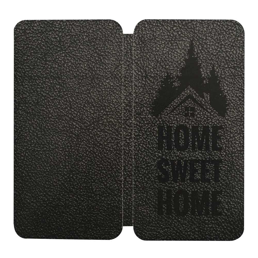 Gestanst geboortekaartje "Smartphone lederlook grijs" Gestanst geboortekaartje "Smartphone lederlook grijs"