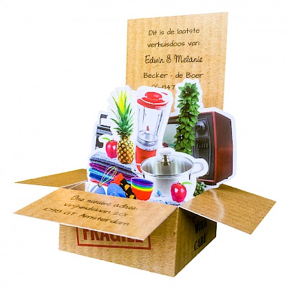 PopUp Kaart verhuisdoosje