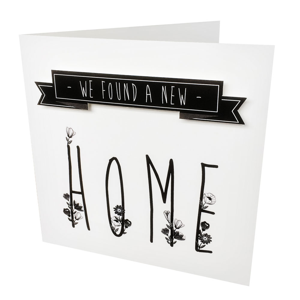 3D Verhuiskaart met banner 3D Verhuiskaart met banner