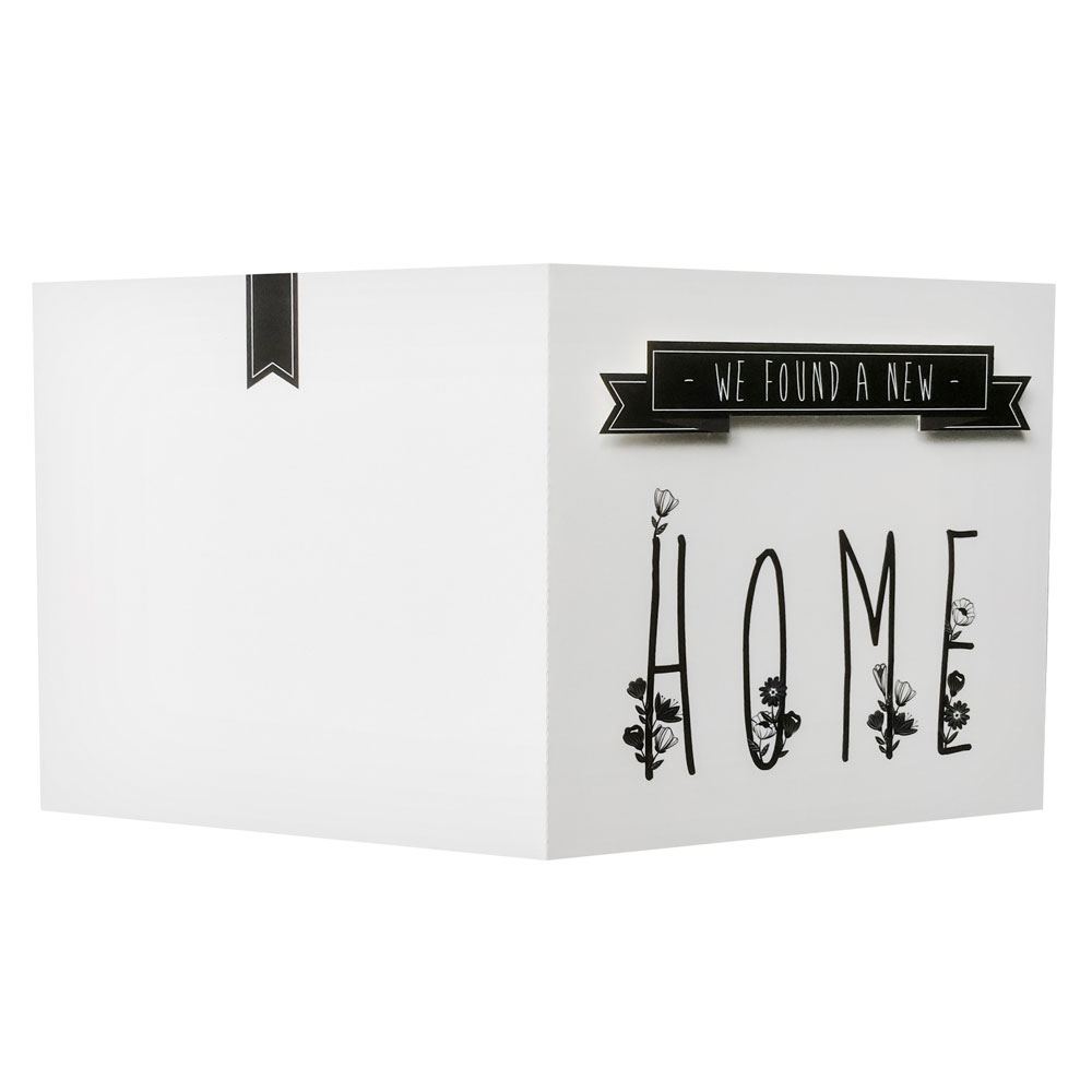 3D Verhuiskaart met banner 3D Verhuiskaart met banner