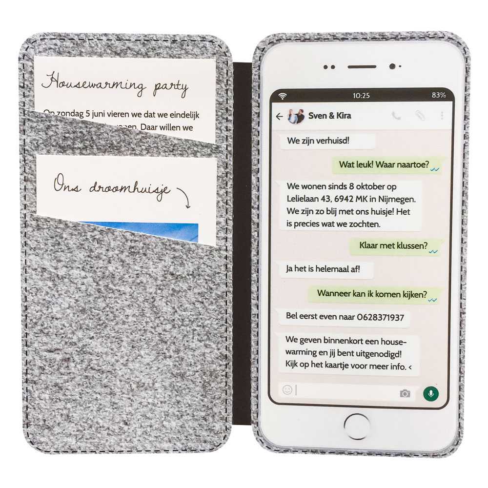 Contour gesneden verhuiskaart "Smartphone home sweet home" Contour gesneden verhuiskaart "Smartphone home sweet home"