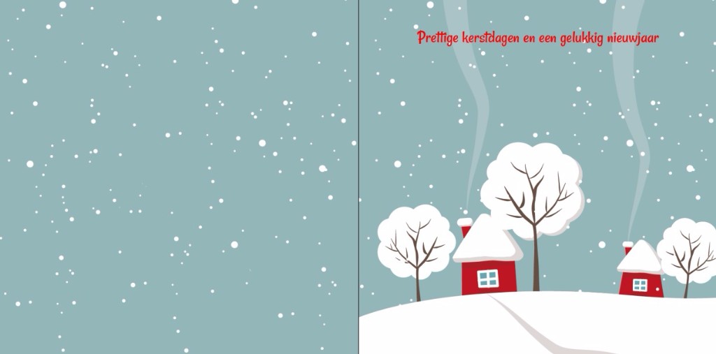 Gevouwen kerstkaart "Winter" Gevouwen kerstkaart "Winter"