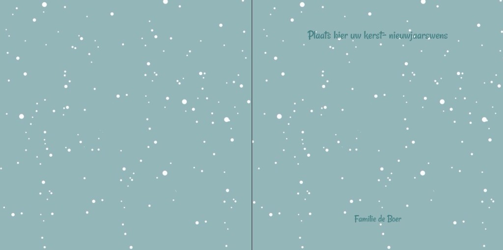 Gevouwen kerstkaart "Winter" Gevouwen kerstkaart "Winter"