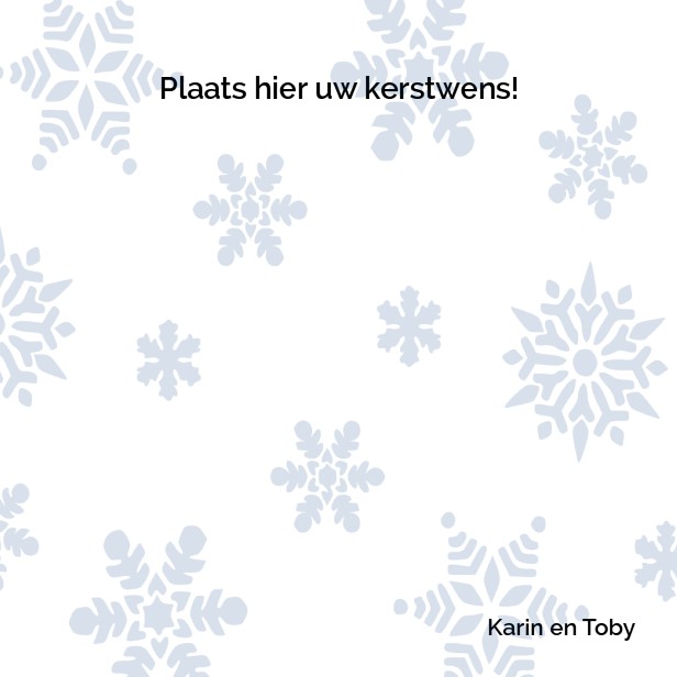 Kerstkaart "Let it snow" Kerstkaart "Let it snow"