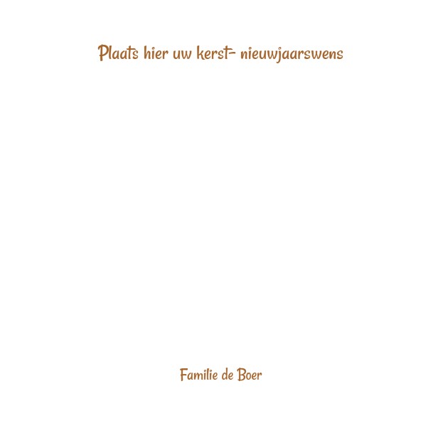 Kerstkaart "Hert" Kerstkaart "Hert"