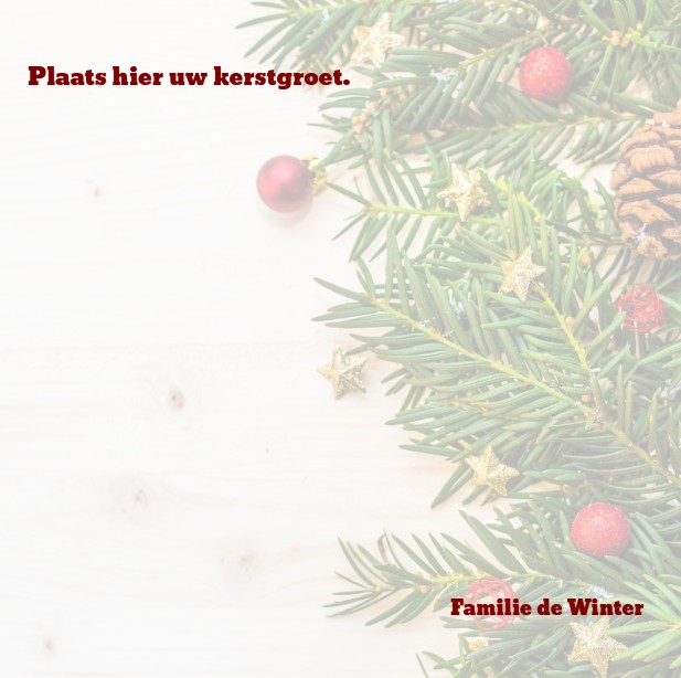 Kerstkaart "Kerststuk" Kerstkaart "Kerststuk"