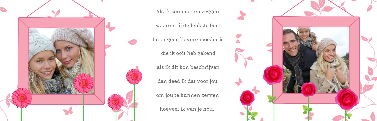 Fotobanner "Moederdag met bloemen" Fotobanner "Moederdag met bloemen"