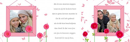 Fotobanner "Moederdag met bloemen"