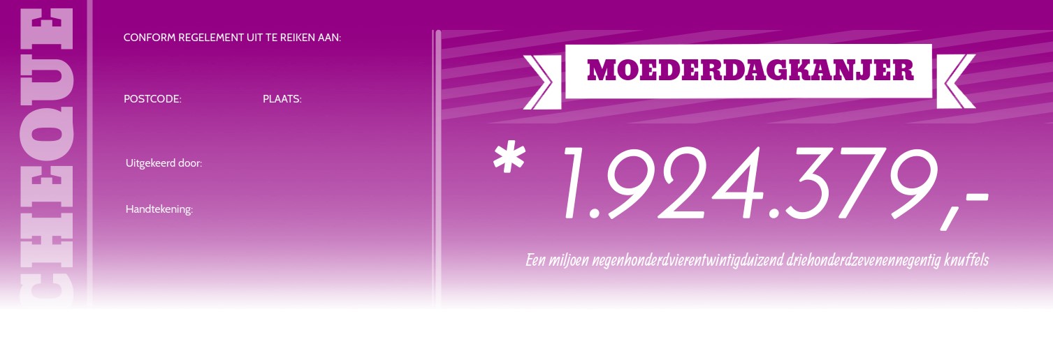 Banner "Moederdag waardecheque" Banner "Moederdag waardecheque"