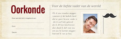 Banner "Vaderdag oorkonde"