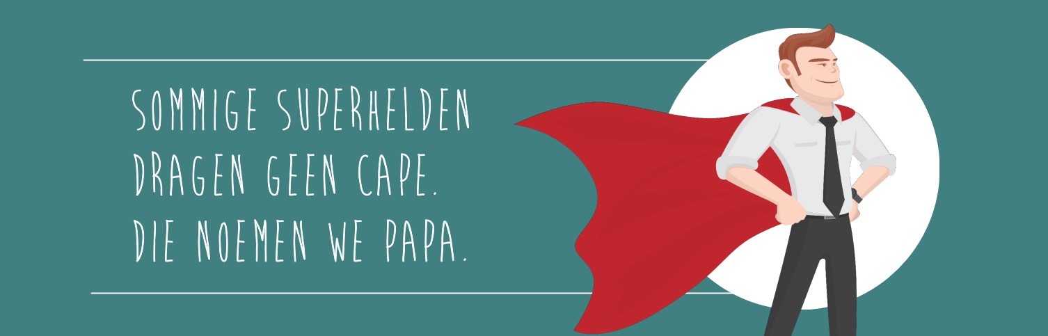 Banner "Vaderdag met superheld" Banner "Vaderdag met superheld"