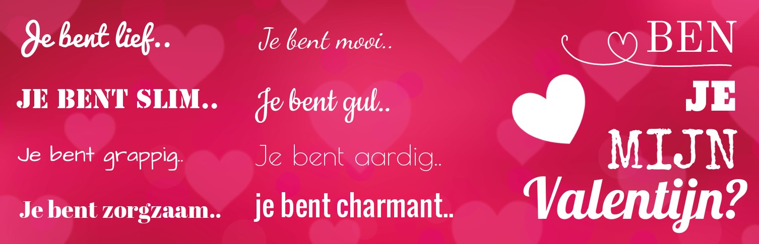 Valentijs banner met teksten op rozen achtergrond Valentijs banner met teksten op rozen achtergrond