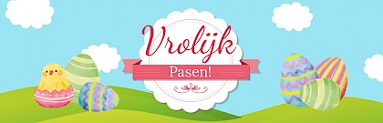 Banner "Vrolijk Pasen"