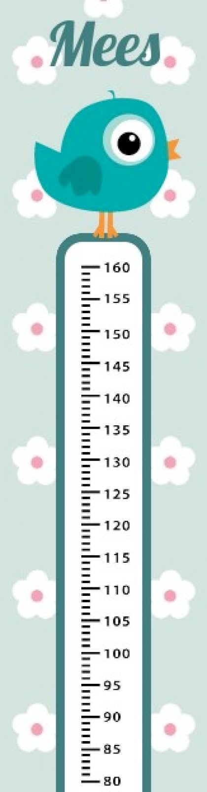 Groeimeter "Vogeltje blauw"