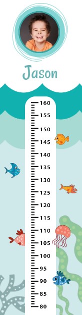 Foto groeimeter "Vissen" Foto groeimeter "Vissen"