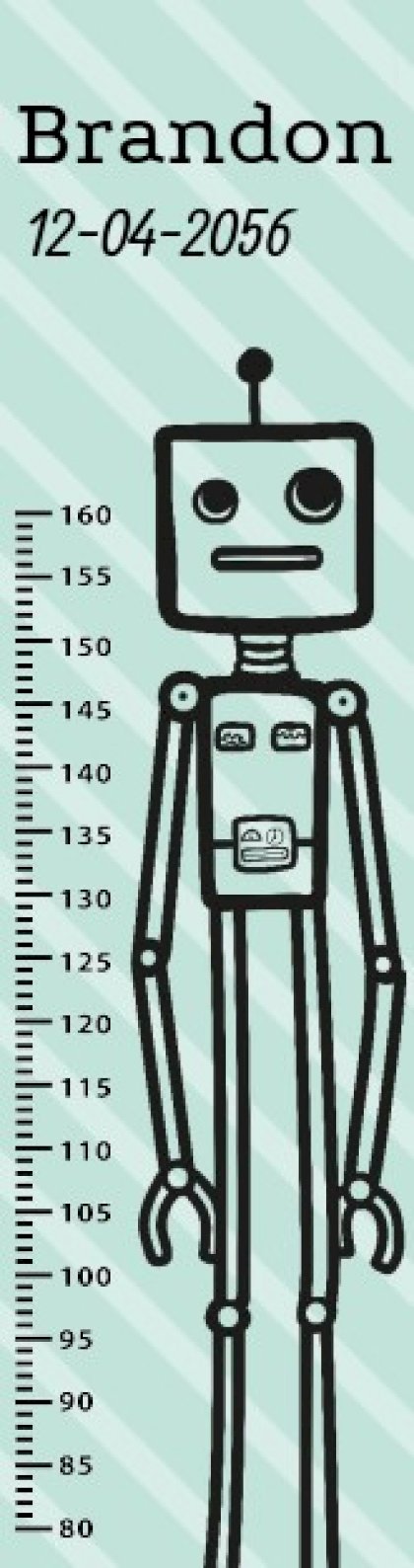 Groeimeter "Robot blauw" Groeimeter "Robot blauw"