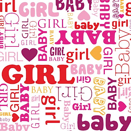 Kaartje met veel, heel veel Girl