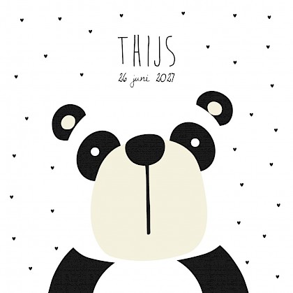 Hip beertje onder een hartjeshemel