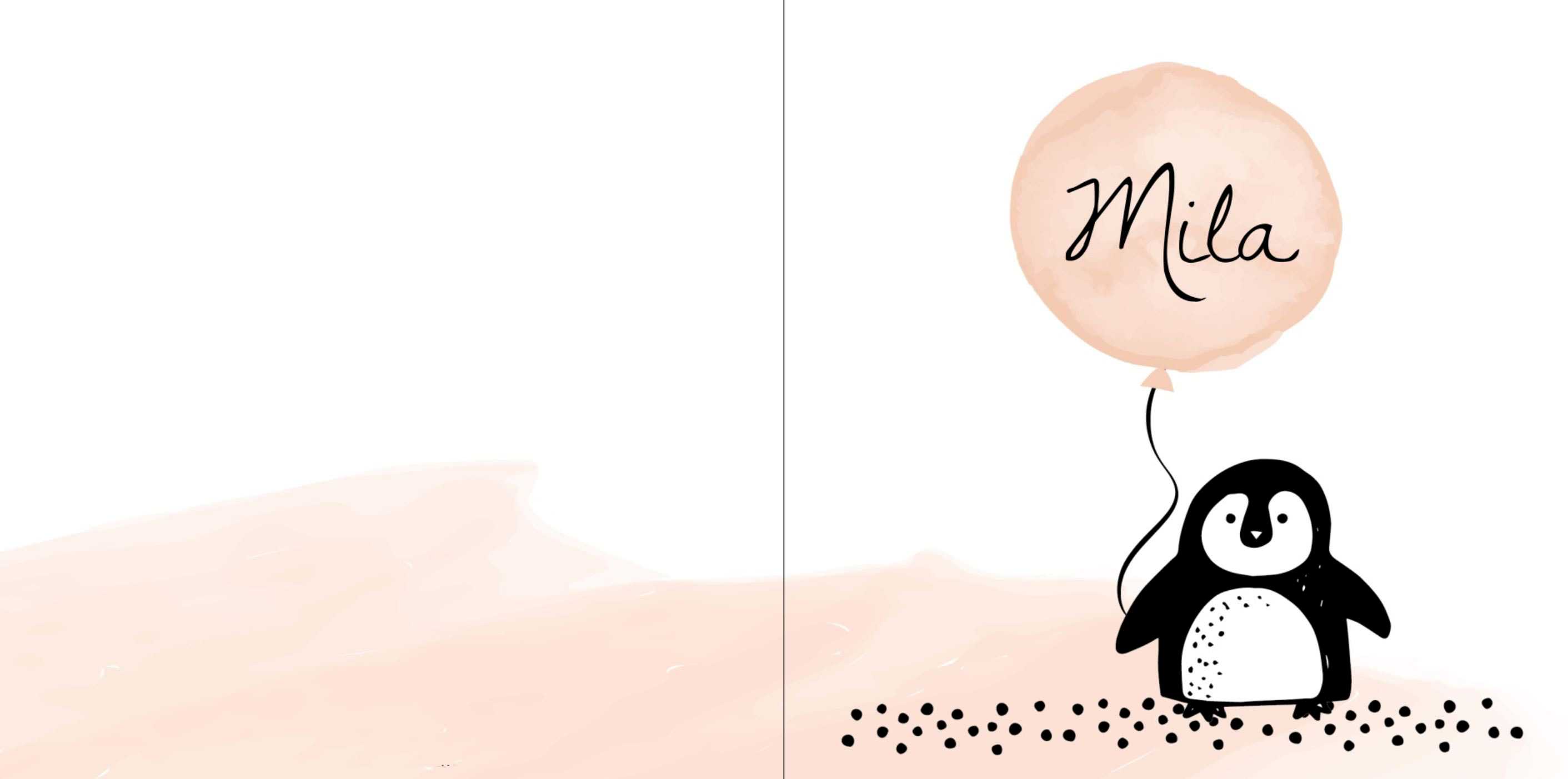 Pinguïn met ballon Pinguïn met ballon