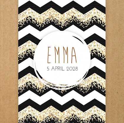 Typografisch kaartje met kraft look Typografisch kaartje met kraft look