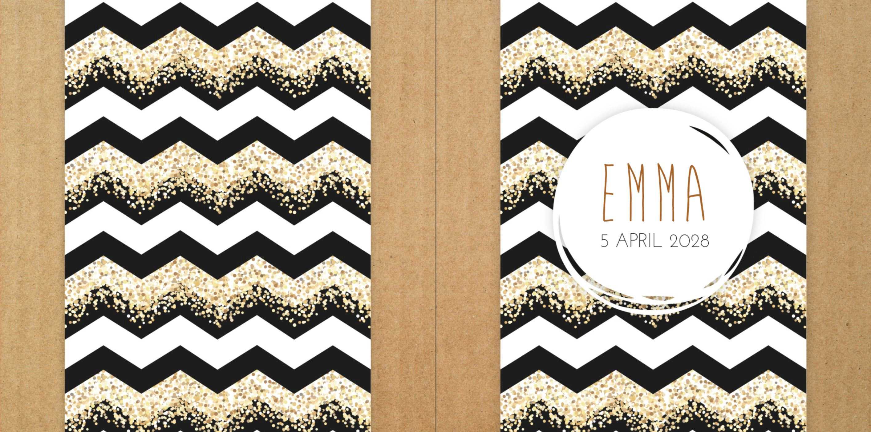 Typografisch kaartje met kraft look Typografisch kaartje met kraft look