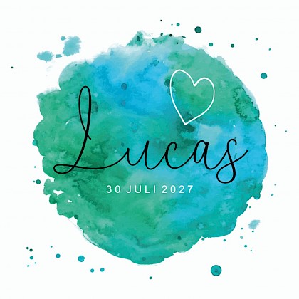 Kaartje met moderne kunst