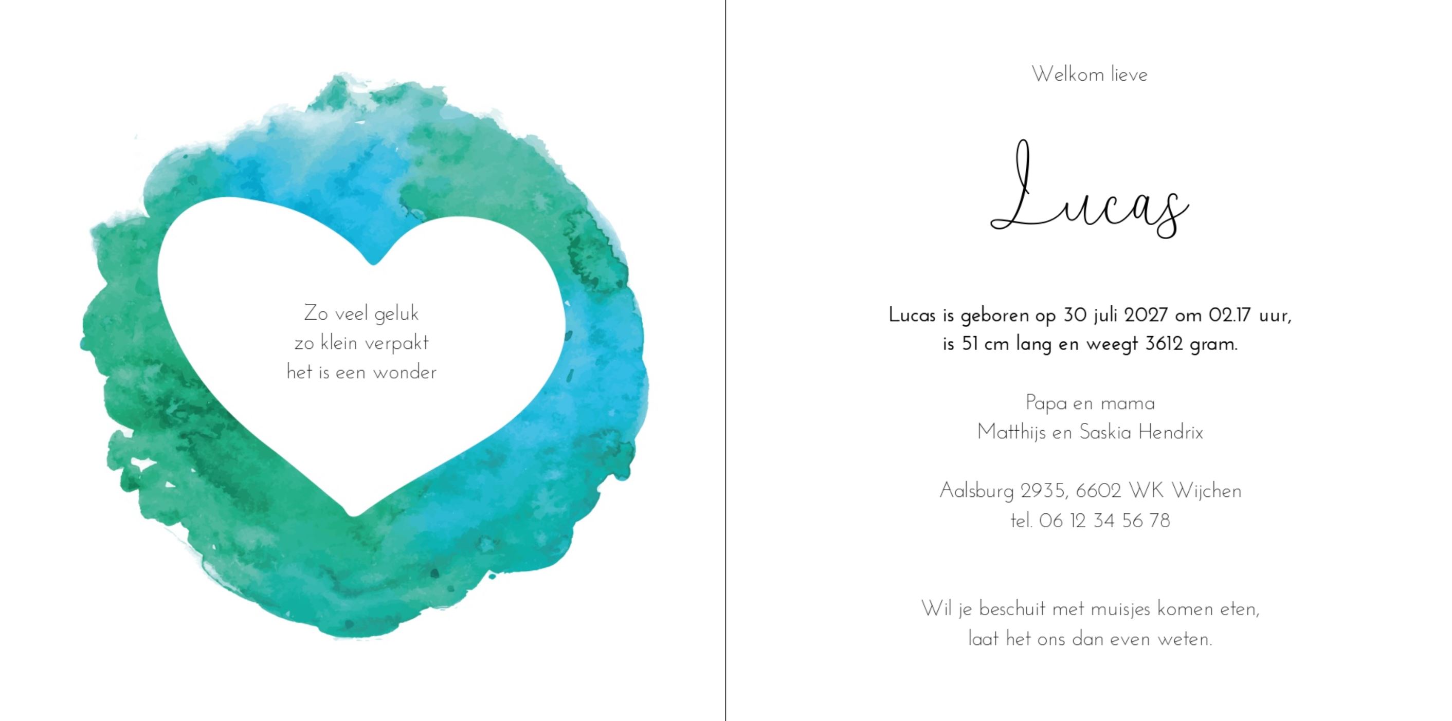 Kaartje met moderne kunst Kaartje met moderne kunst