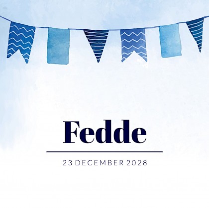 Kaartje met vlaggetjes Kaartje met vlaggetjes