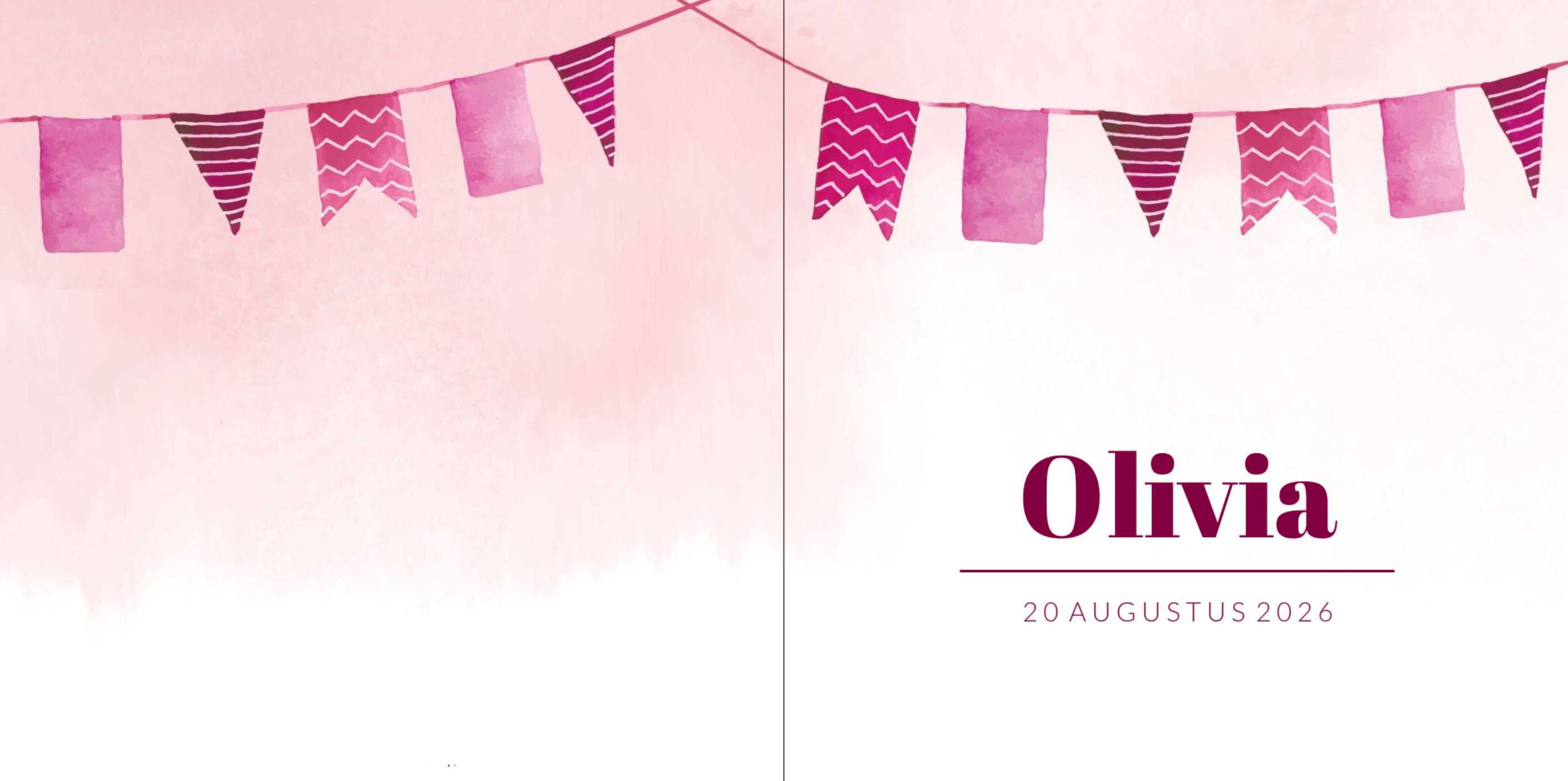 Kaartje met vlaggetjes Kaartje met vlaggetjes