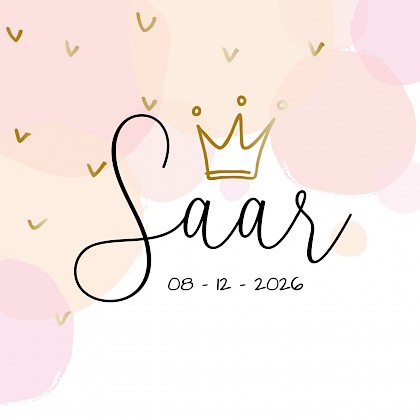 Kaart "Kroontje prinses"