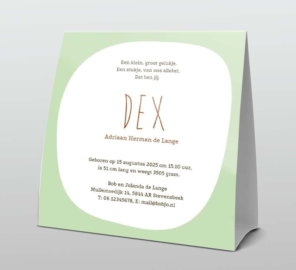 Tentkaart Tijger Tentkaart Tijger