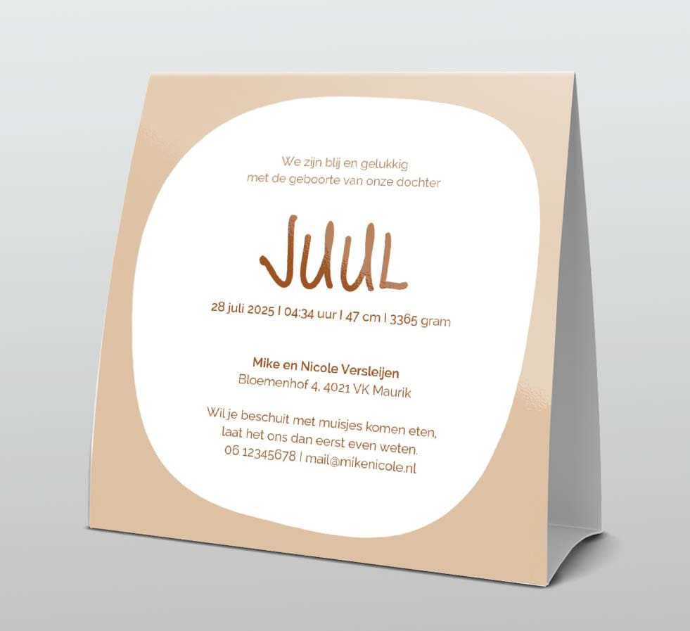 Tentkaart met een beertje Tentkaart met een beertje