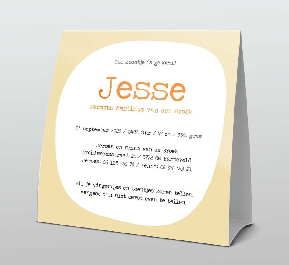 Tentkaart met vosje Tentkaart met vosje