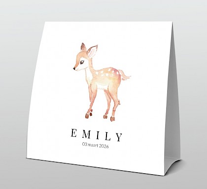 Tentkaart met hertje Tentkaart met hertje