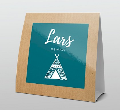 Tentkaart Kraftlook tipi blauw