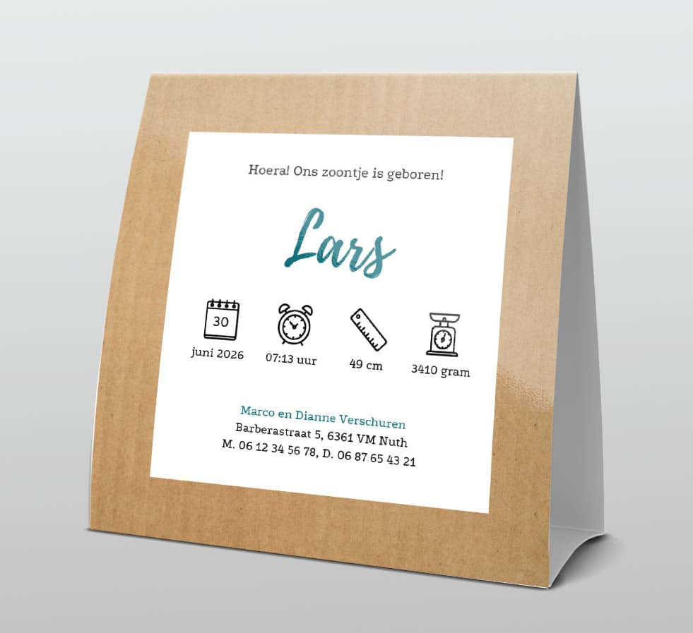 Tentkaart Kraftlook tipi blauw Tentkaart Kraftlook tipi blauw