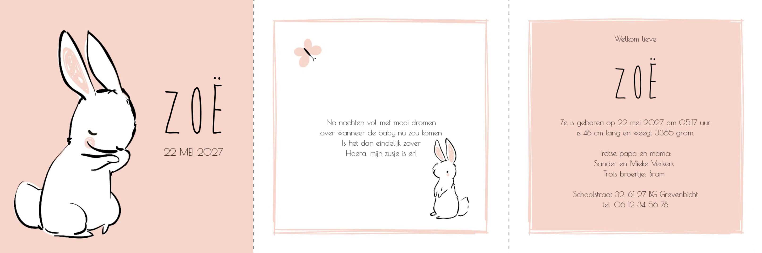 Drieluik met konijn Drieluik met konijn